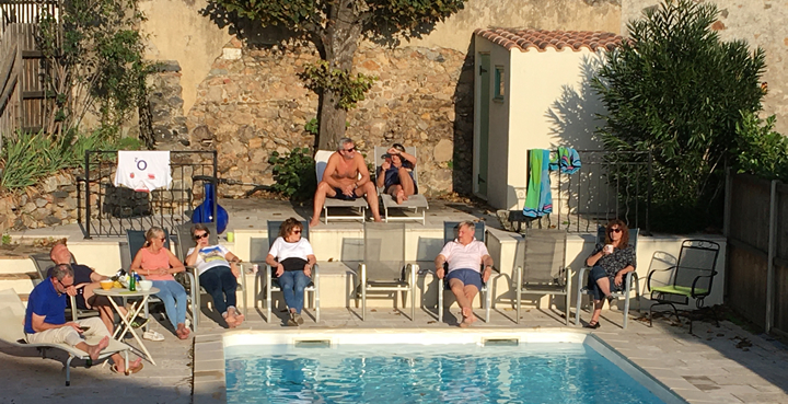 View of Pool from Balcony