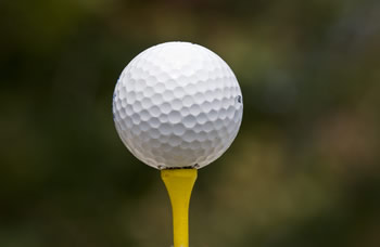 golf ball on tee