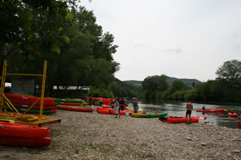 Canoeing in Roquebrun