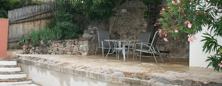 Top area of pool